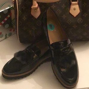 New Black Patent Leather Shoes